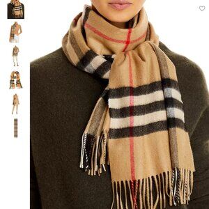Burberry Classic Check Cashmere Scarf